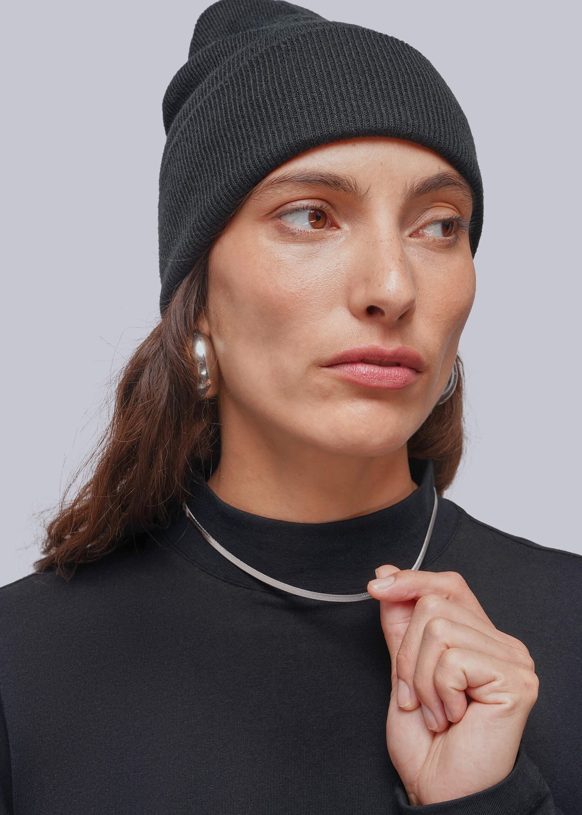 The Everyday Long Sleeve Mock Neck Tee