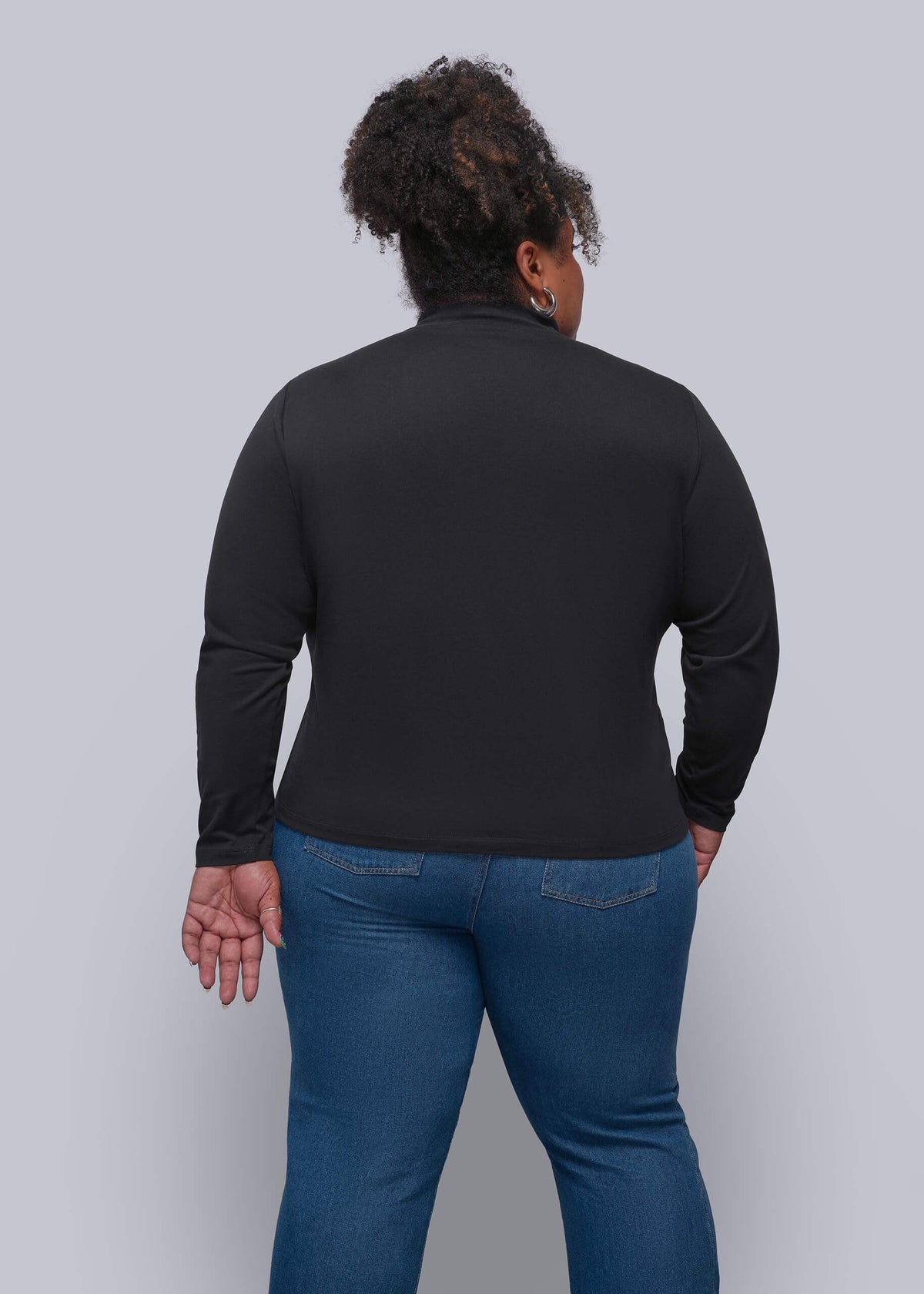 The Everyday Long Sleeve Mock Neck Tee
