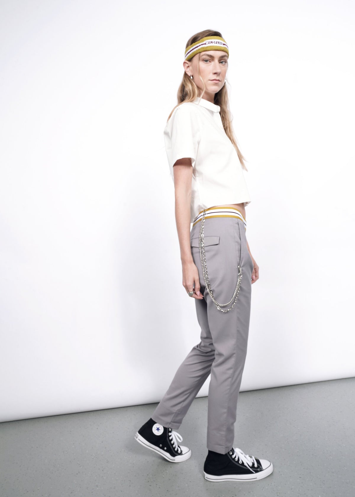 The Empower Taped Trouser in Grey