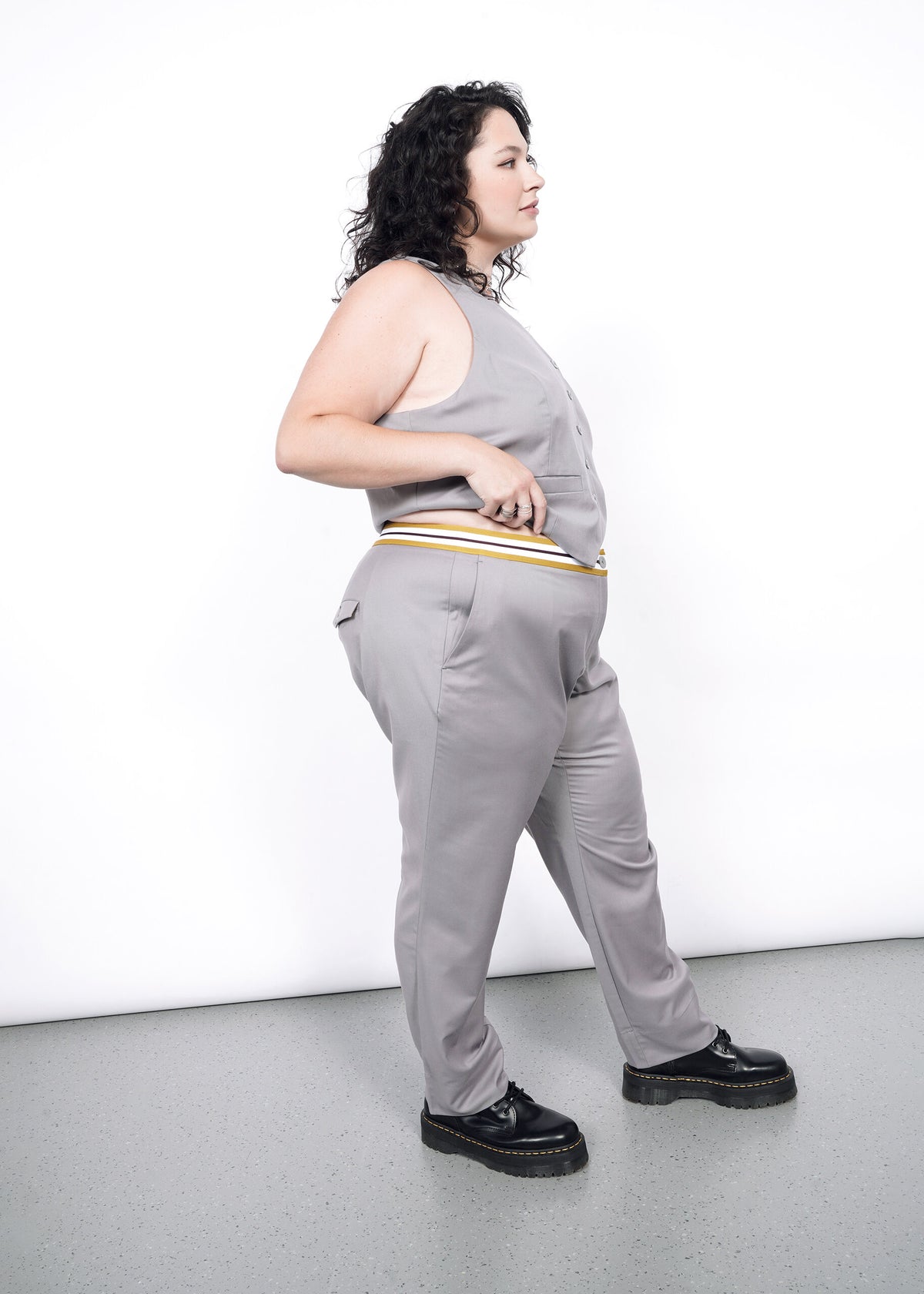 The Empower Taped Trouser in Grey