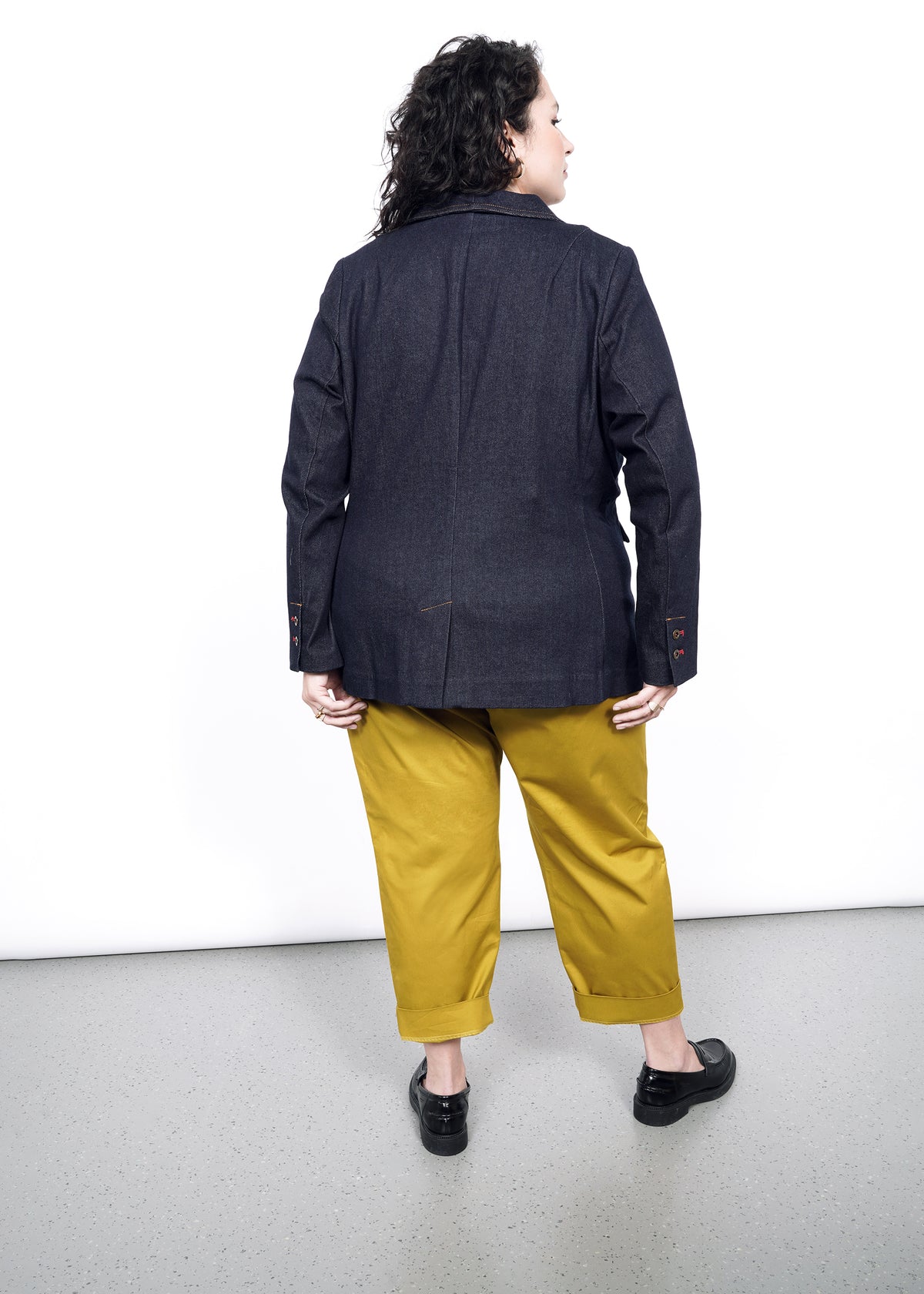 The Essential Denim Tux Blazer in Indigo