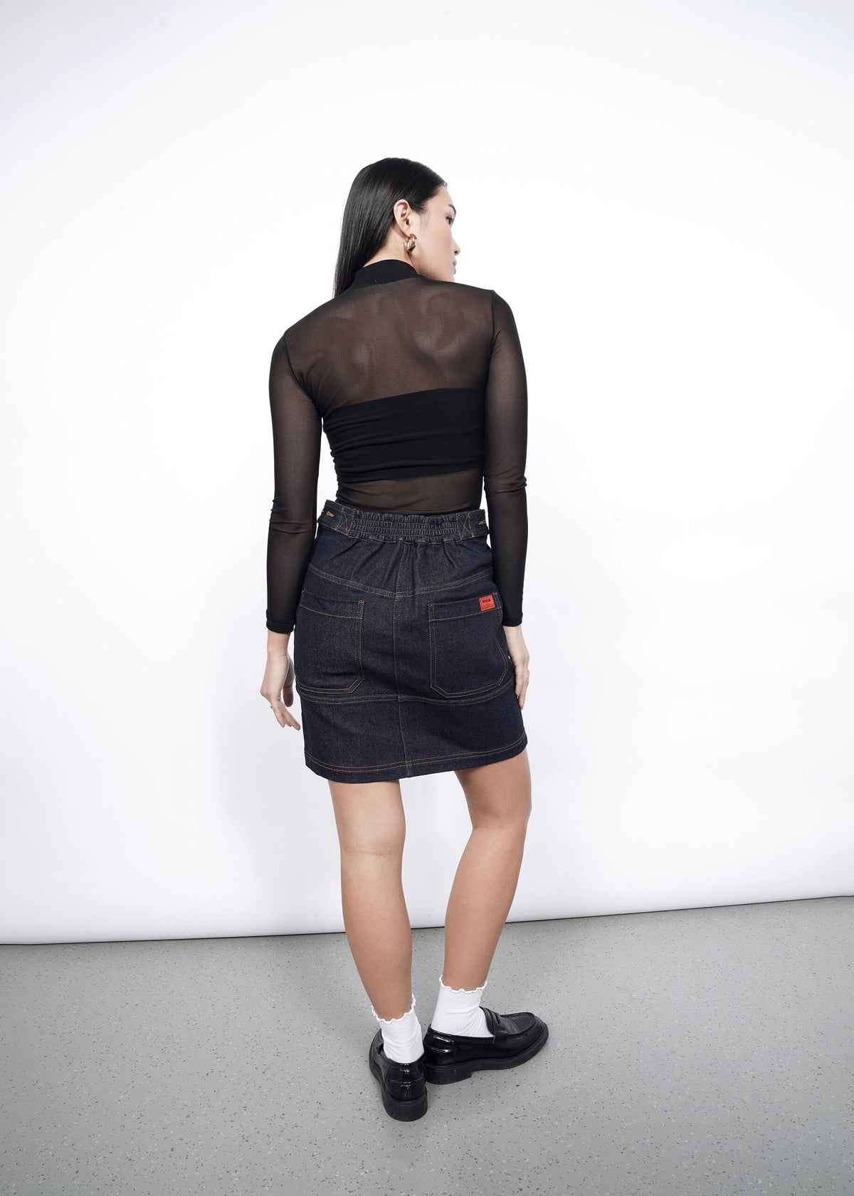 The Essential Denim Work Skirt in Indigo