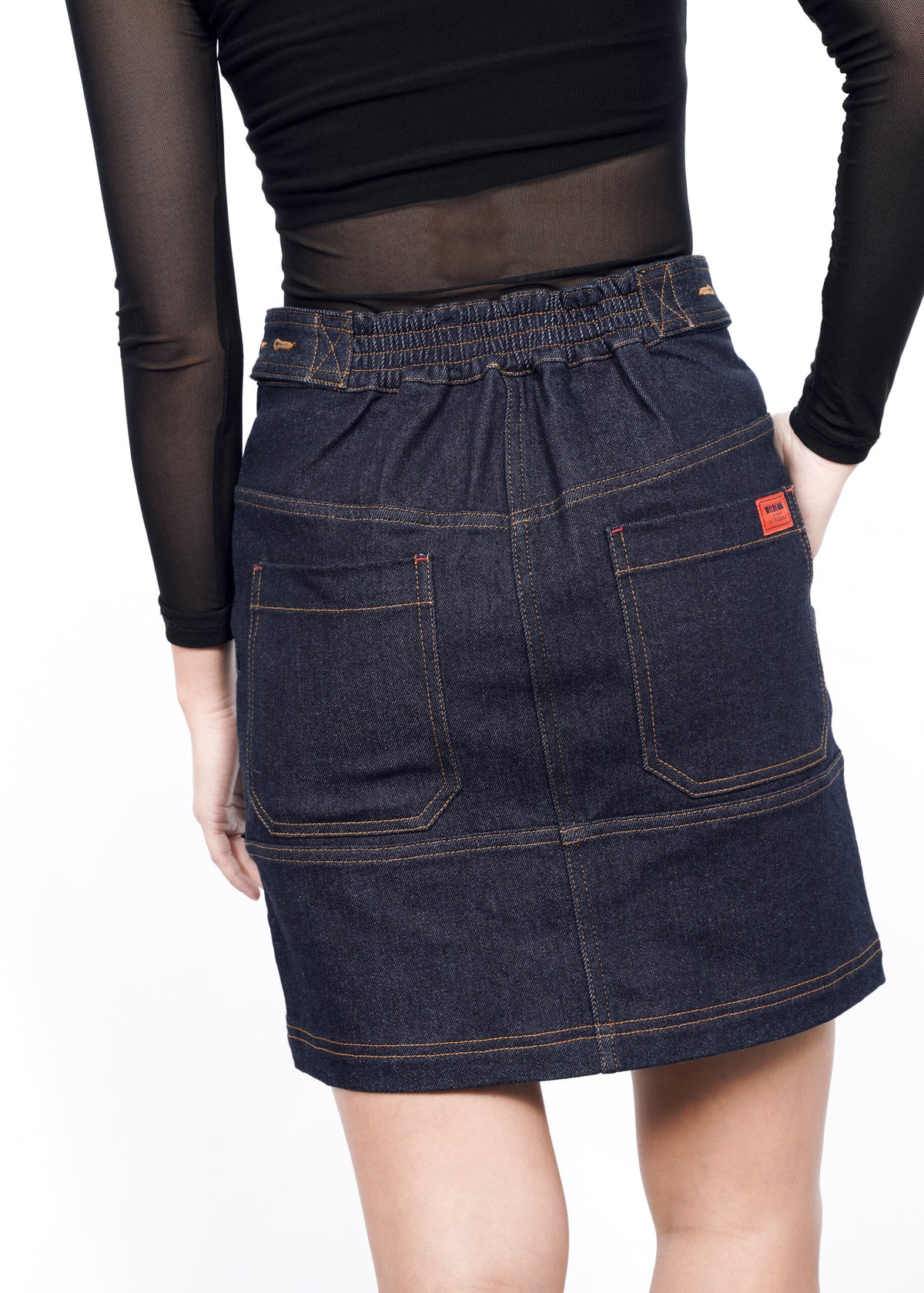 The Essential Denim Work Skirt in Indigo