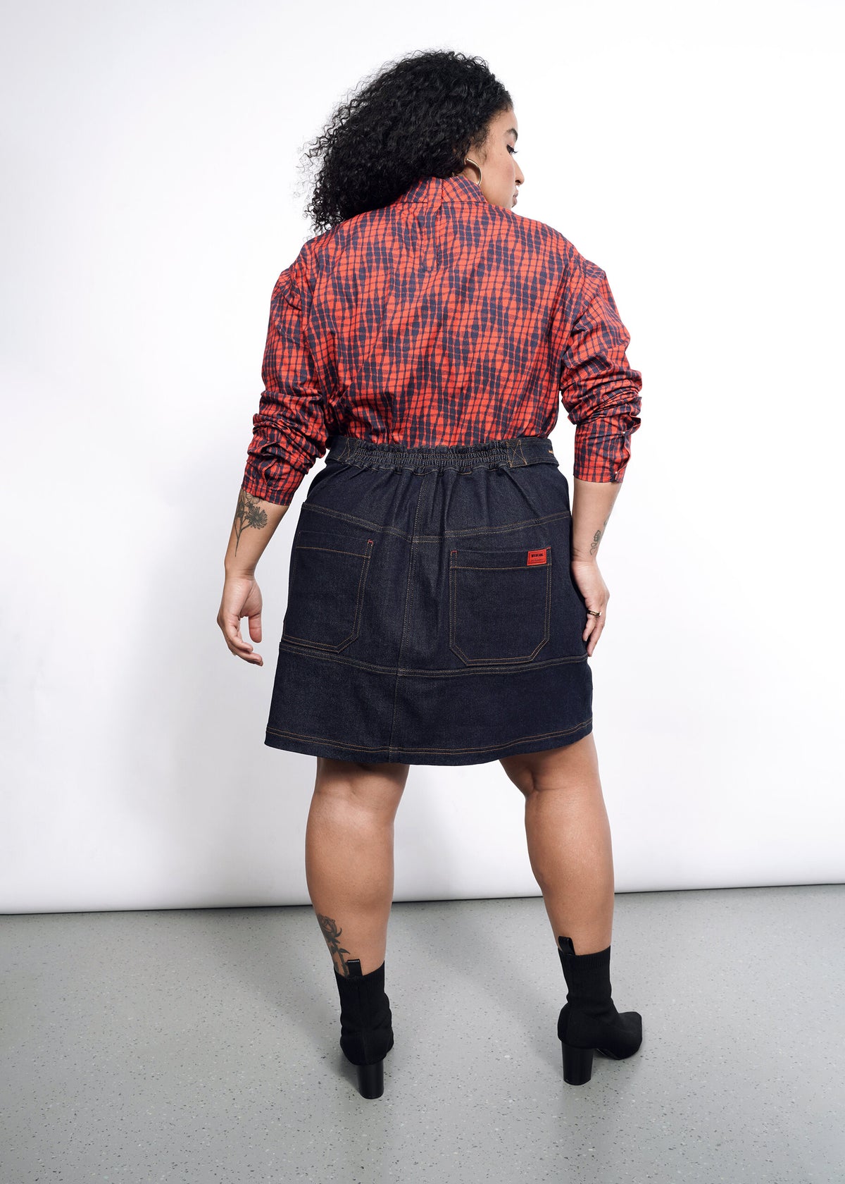 The Essential Denim Work Skirt in Indigo