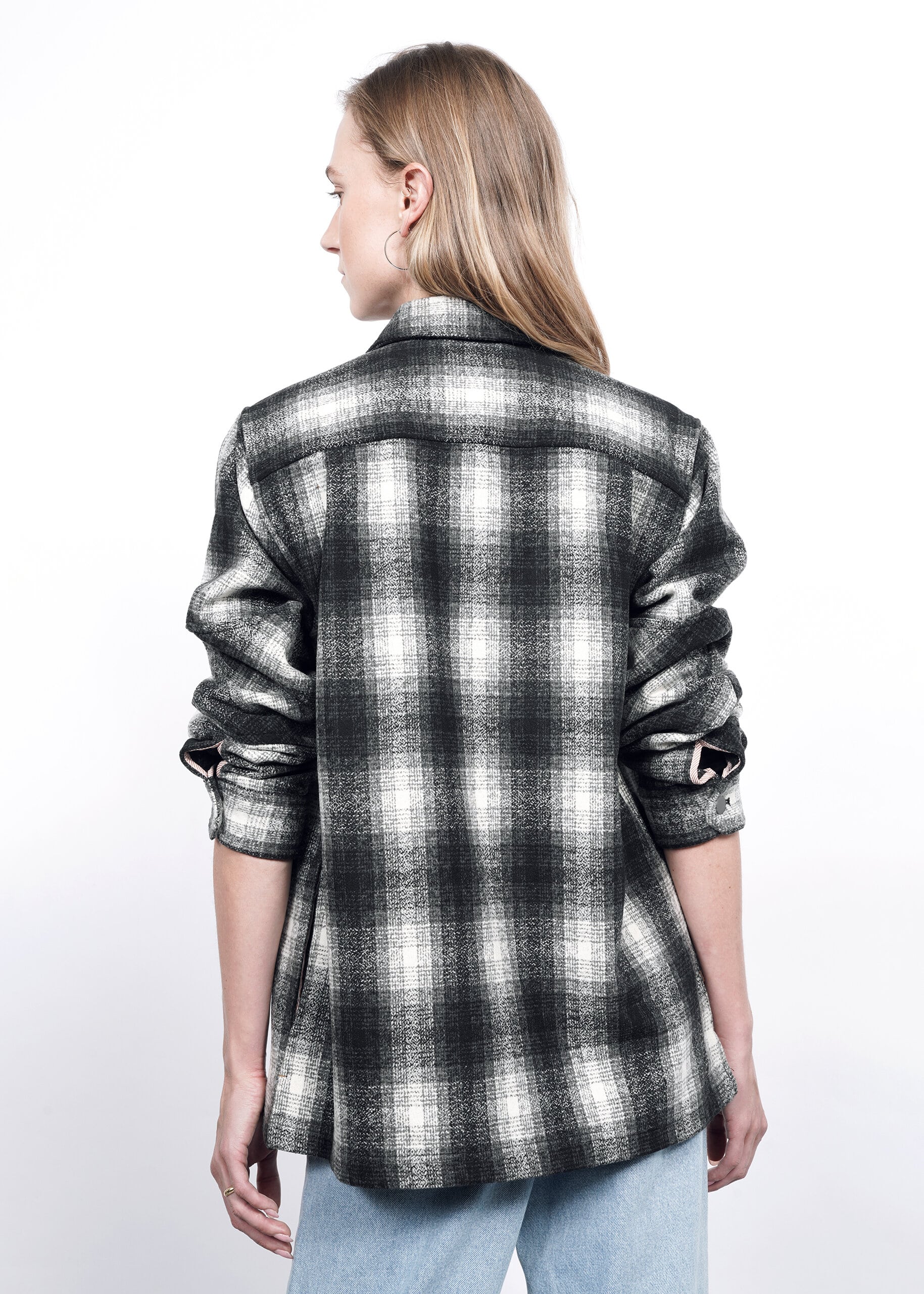 The Essential Flannel Shacket in Black