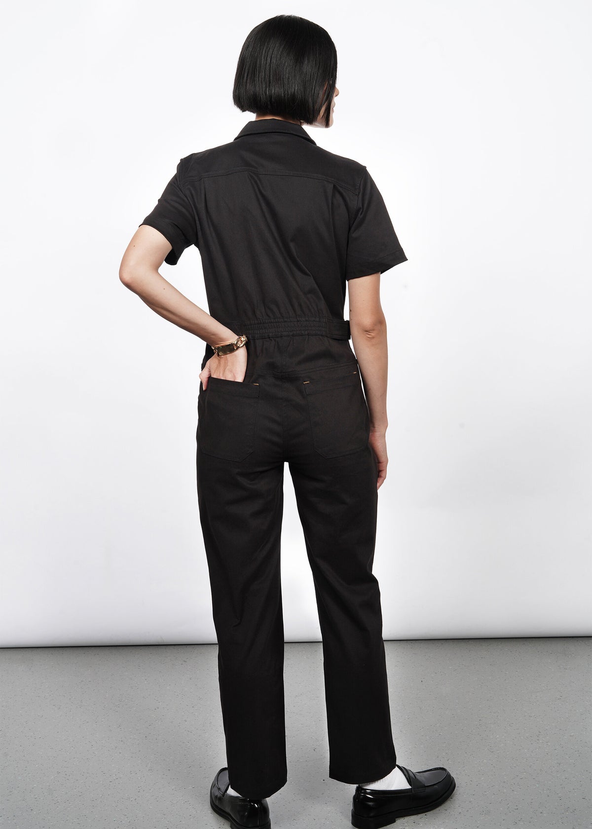 The Essential High Waisted Coverall in Black