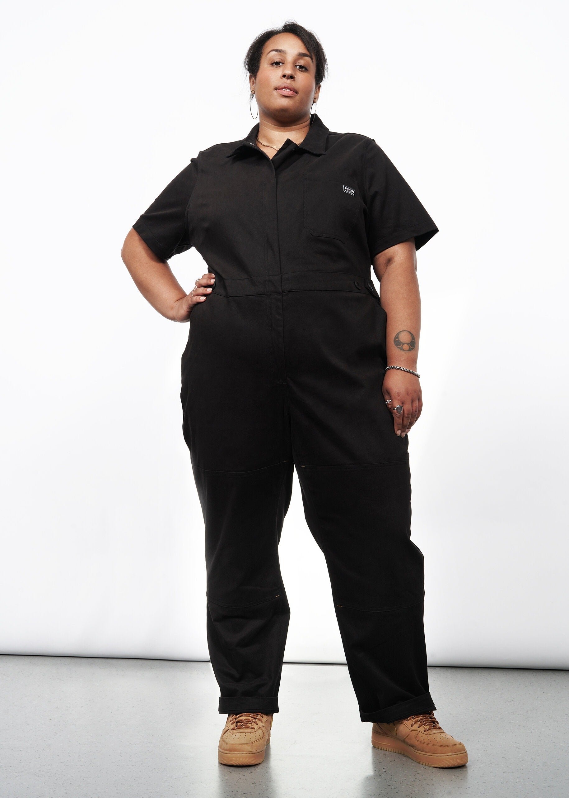 The Essential High Waisted Coverall in Black