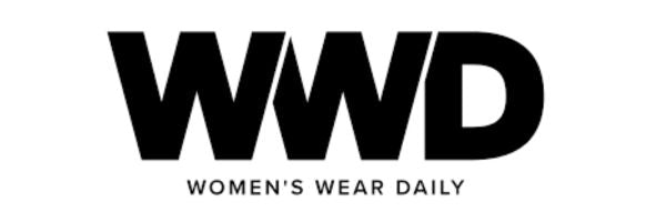Women's Wear Daily logo in black on white background