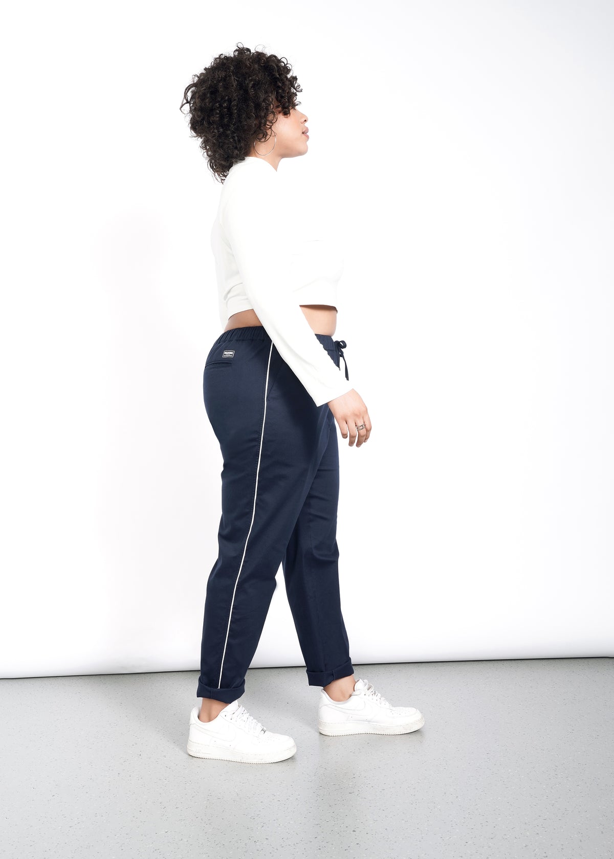 The Essential Piped Drawstring Pant