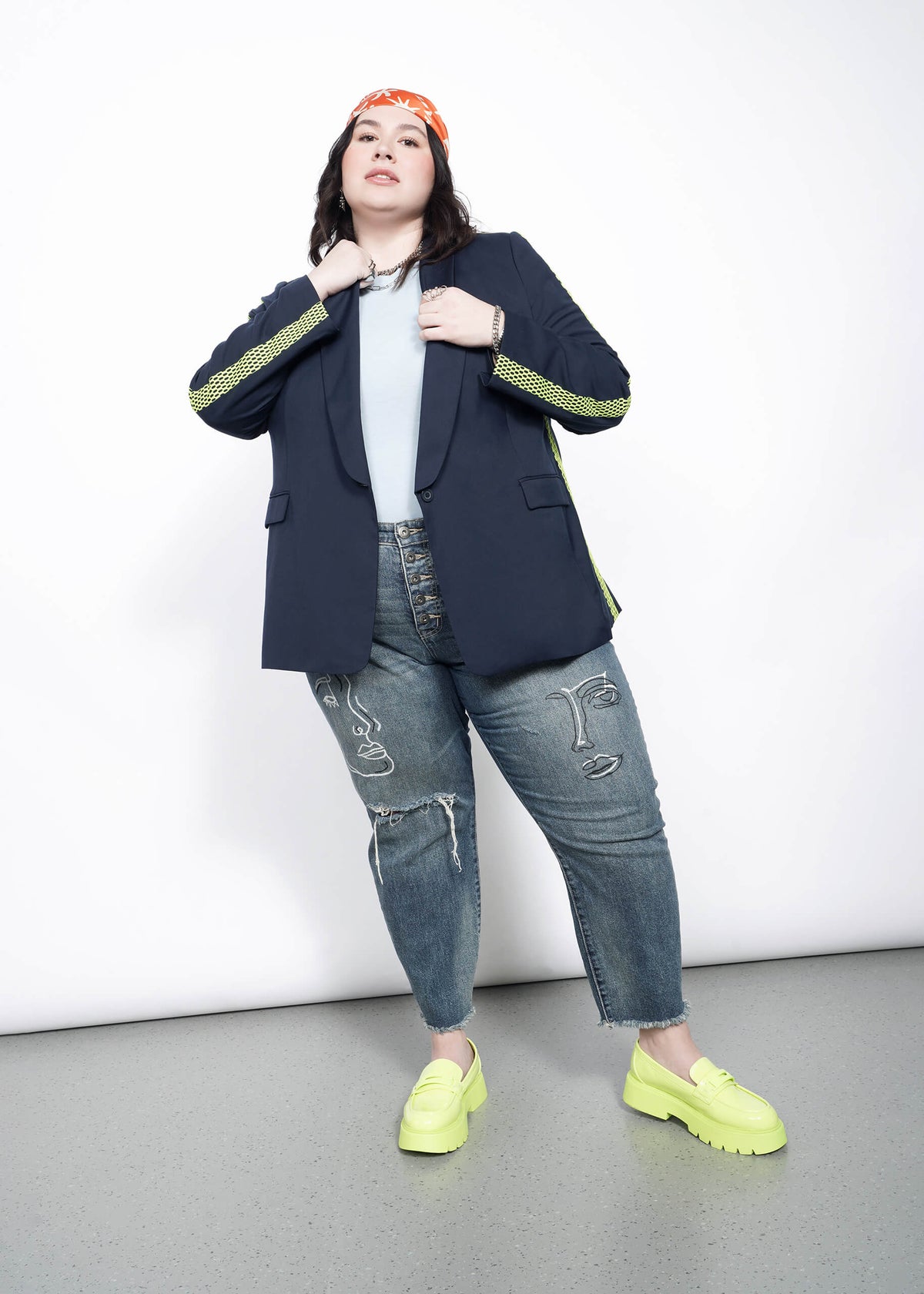 The Empower Colorblock Tux Blazer