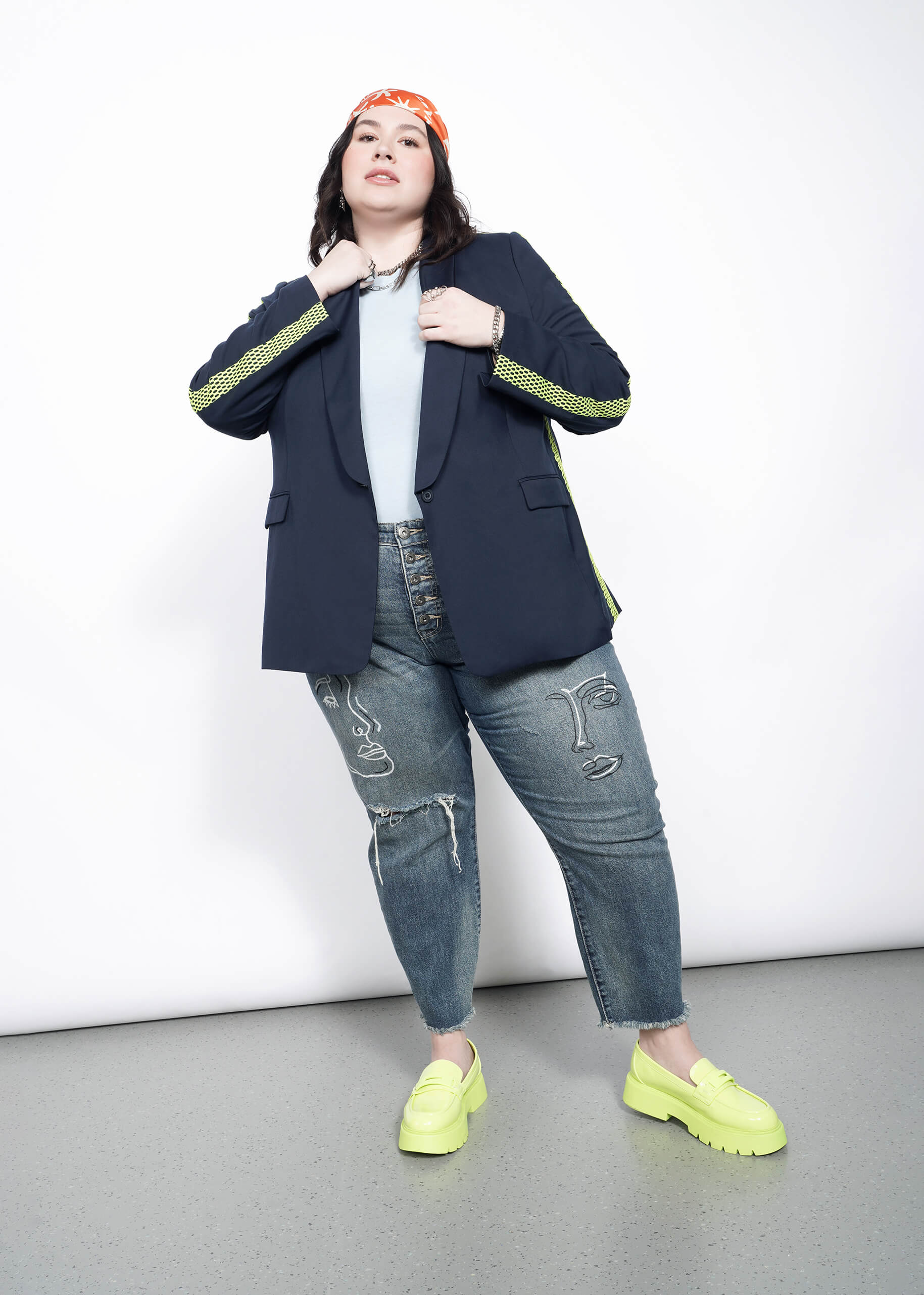 The Empower Colorblock Tux Blazer
