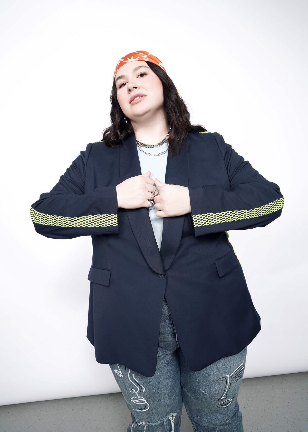 The Empower Colorblock Tux Blazer