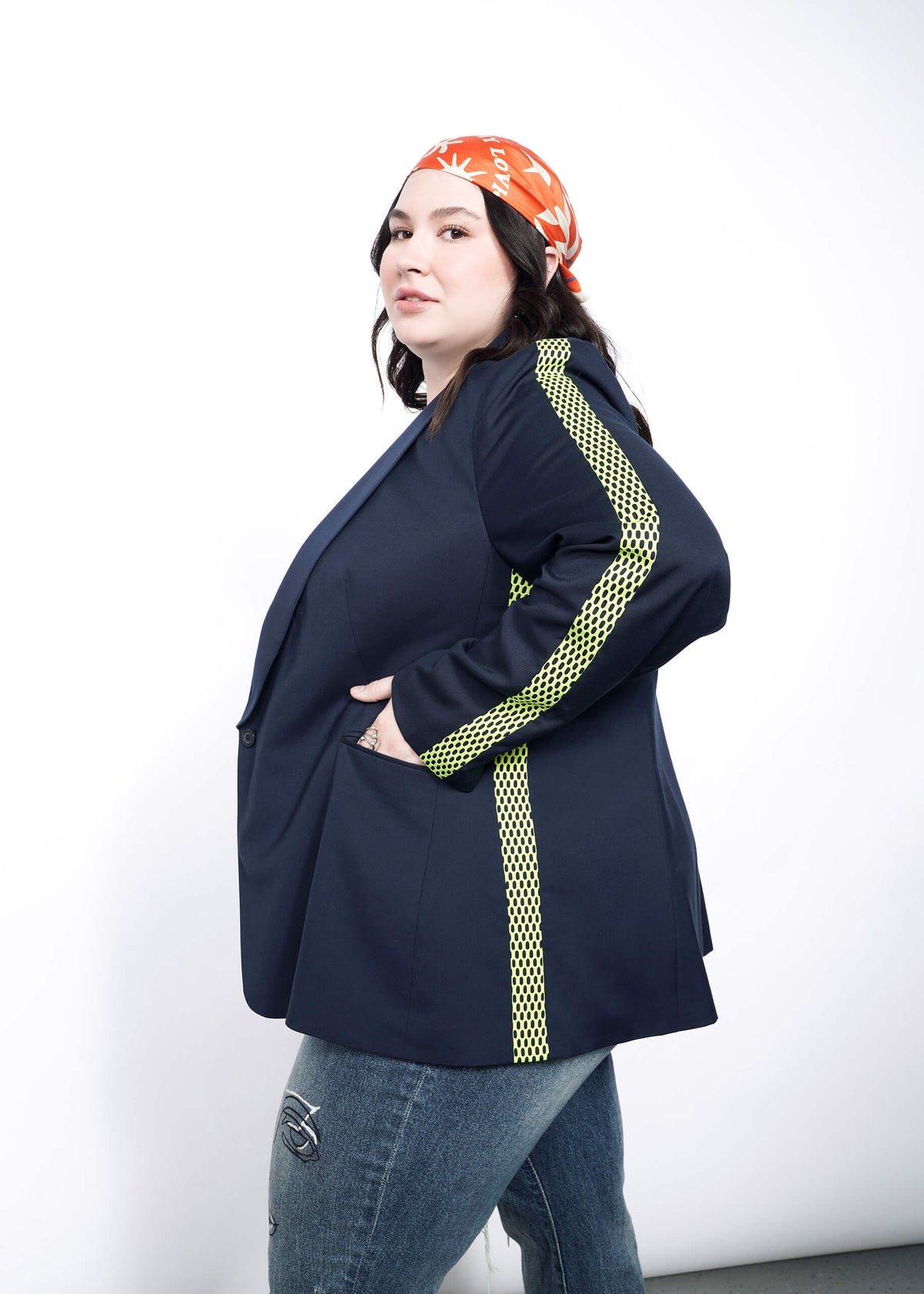 The Empower Colorblock Tux Blazer