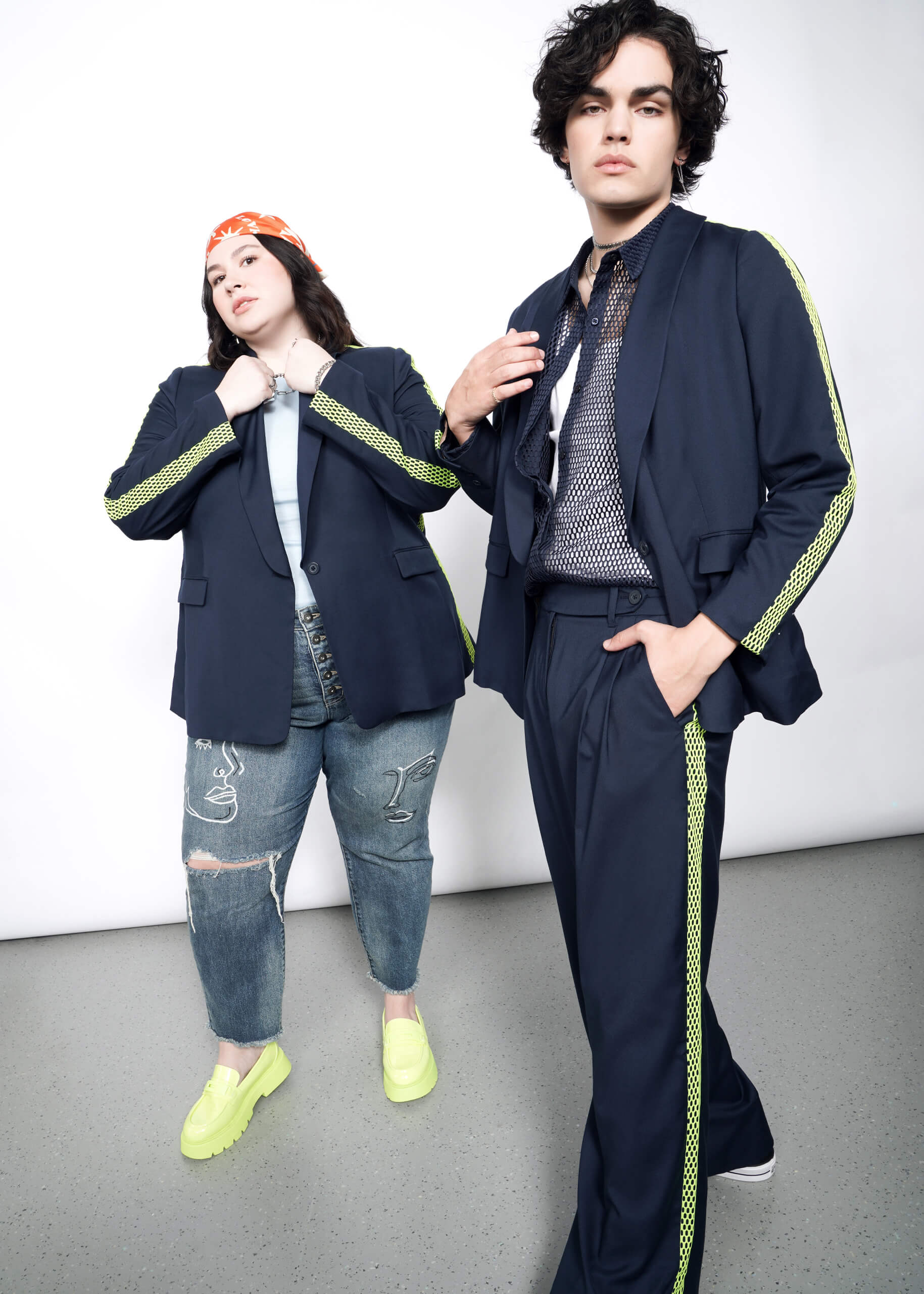 The Empower Colorblock Tux Blazer