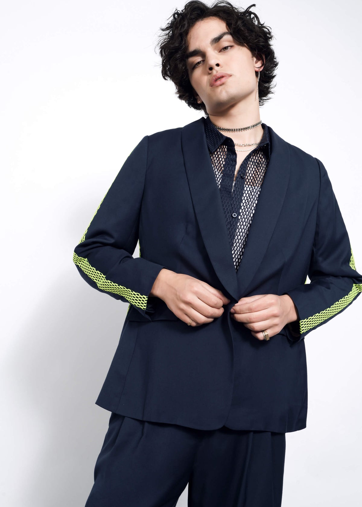 The Empower Colorblock Tux Blazer