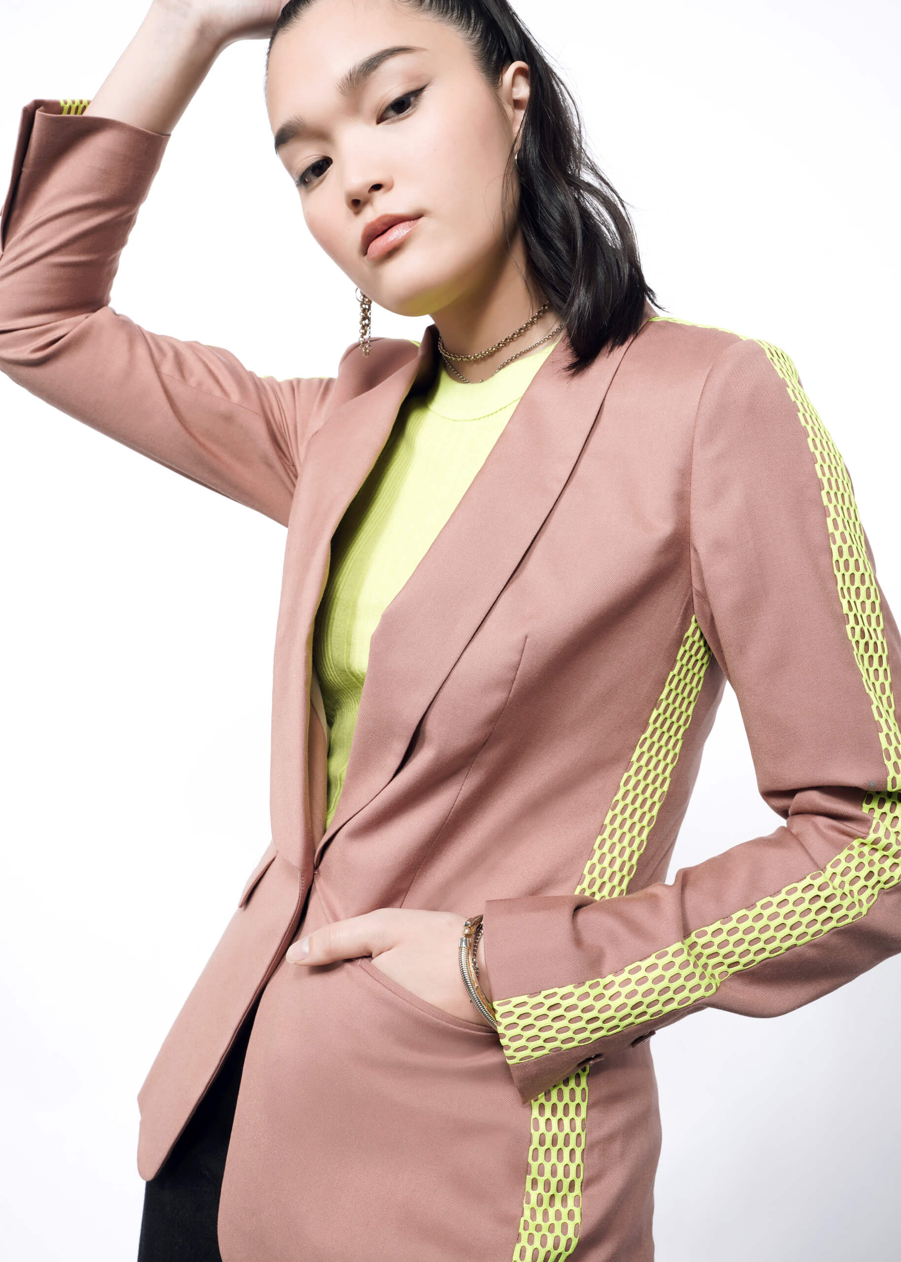 The Empower Colorblock Tux Blazer