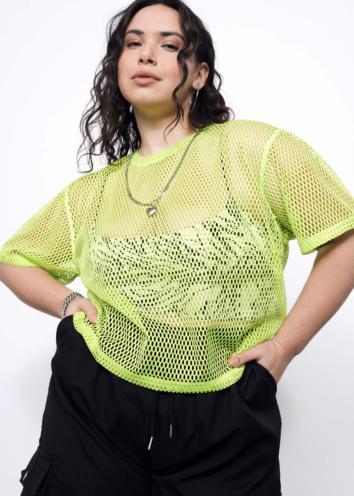 The Empower Mesh Boxy Top