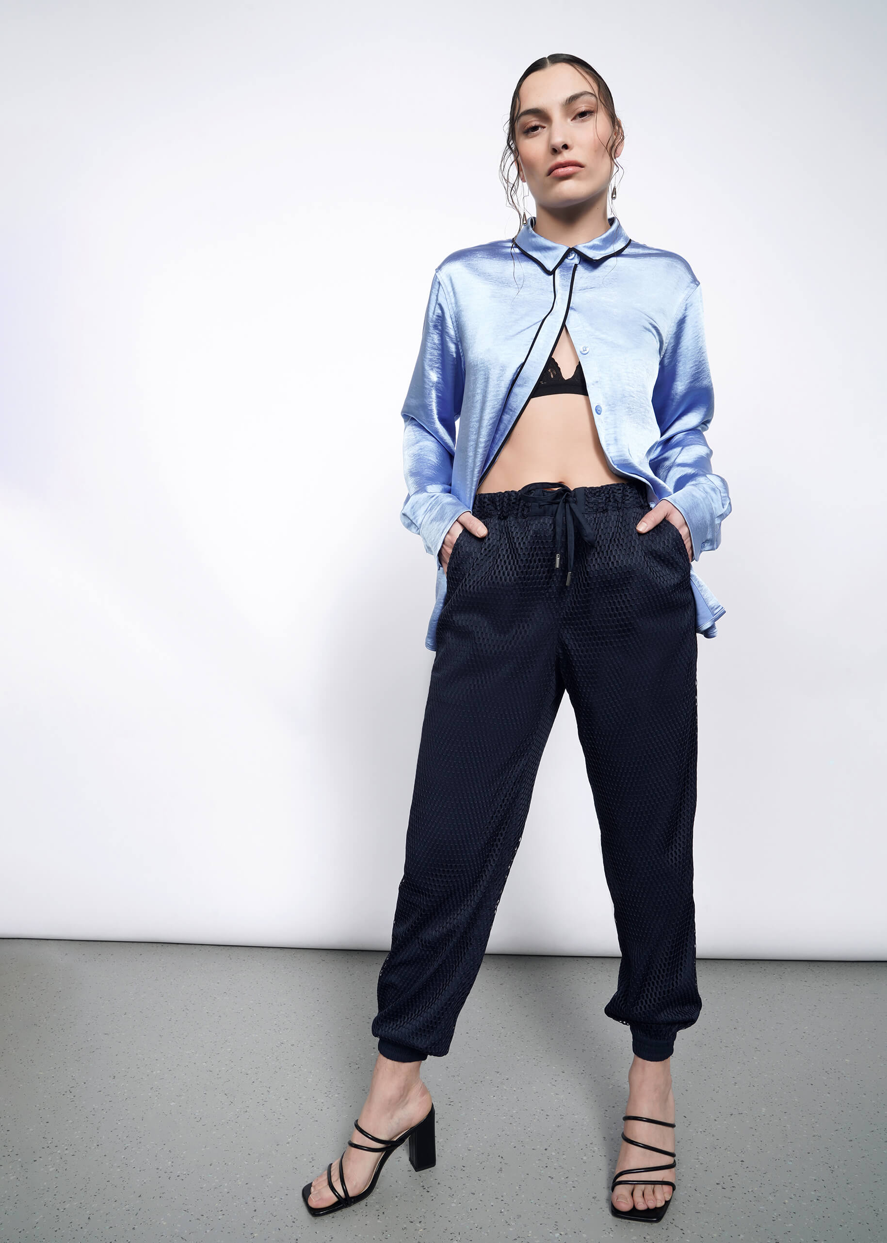 The Empower Mesh Drawstring Pant