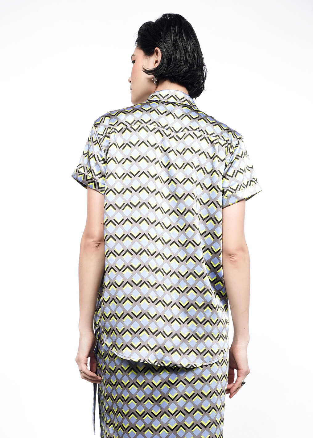 The Empower Satin Button Up