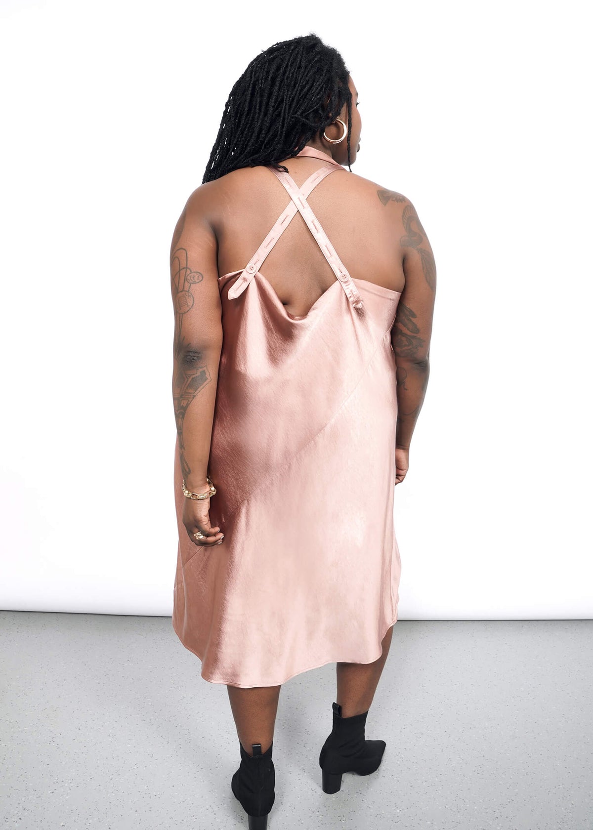 The Empower Satin Slip Dress