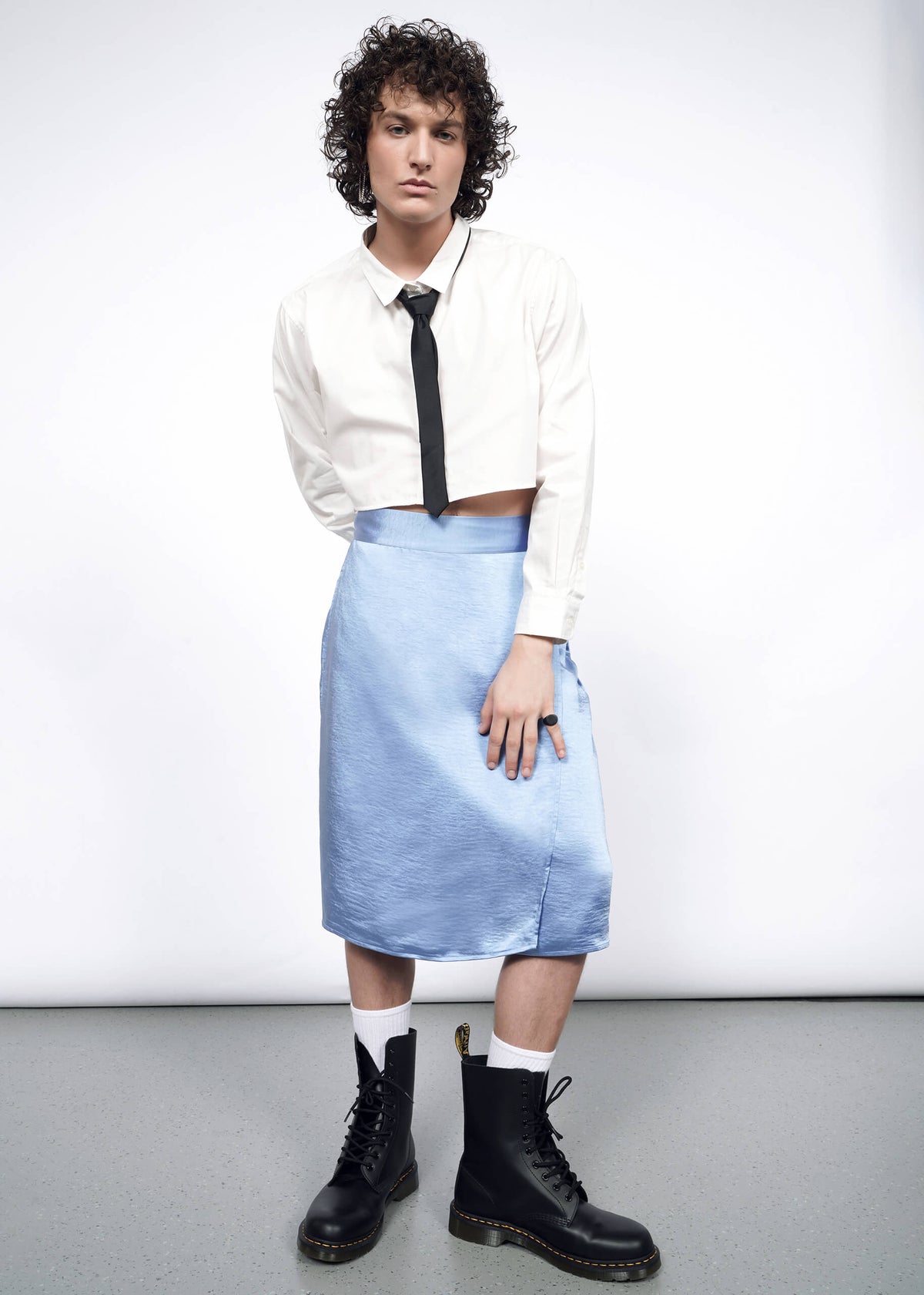 The Empower Satin Wrap Skirt