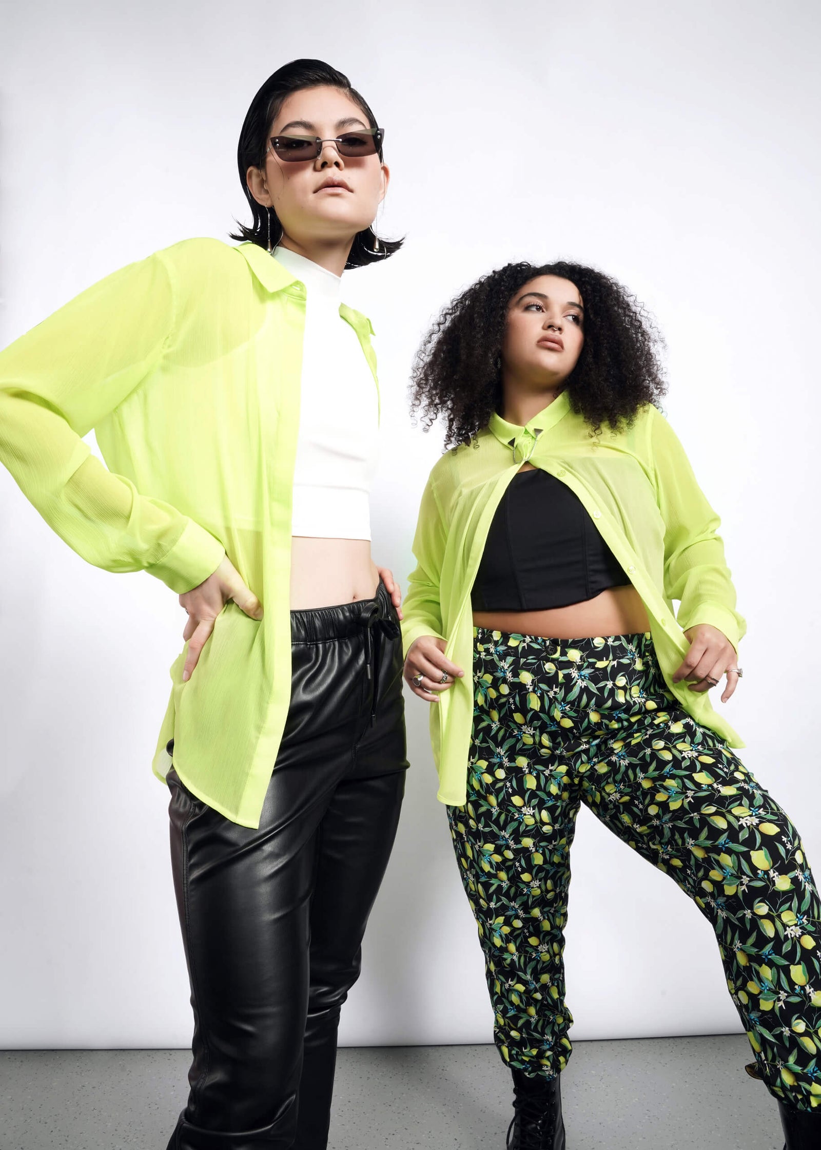 The Empower Sheer Long Sleeve Button Up