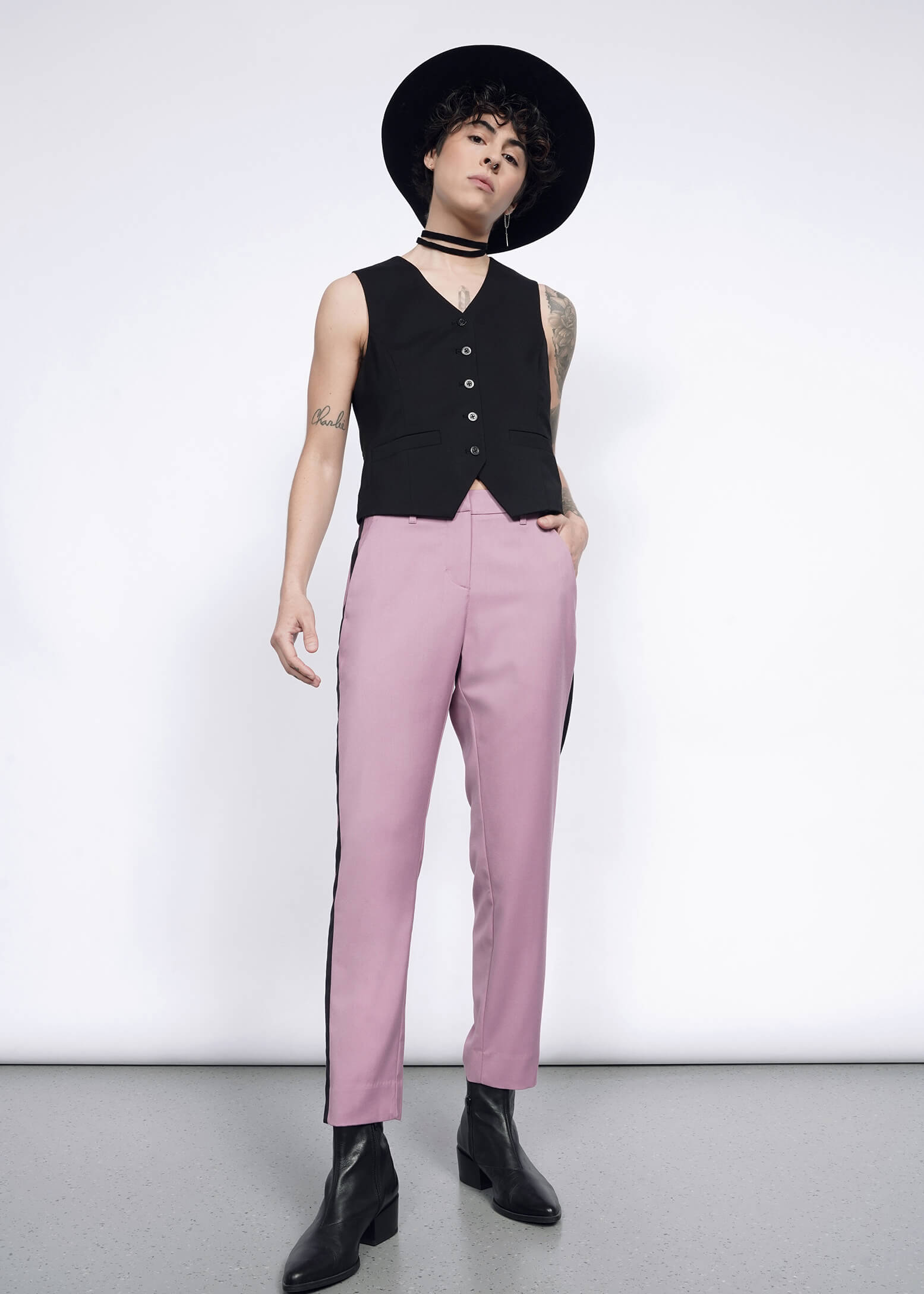 The Empower Colorblock Slim Crop Pant