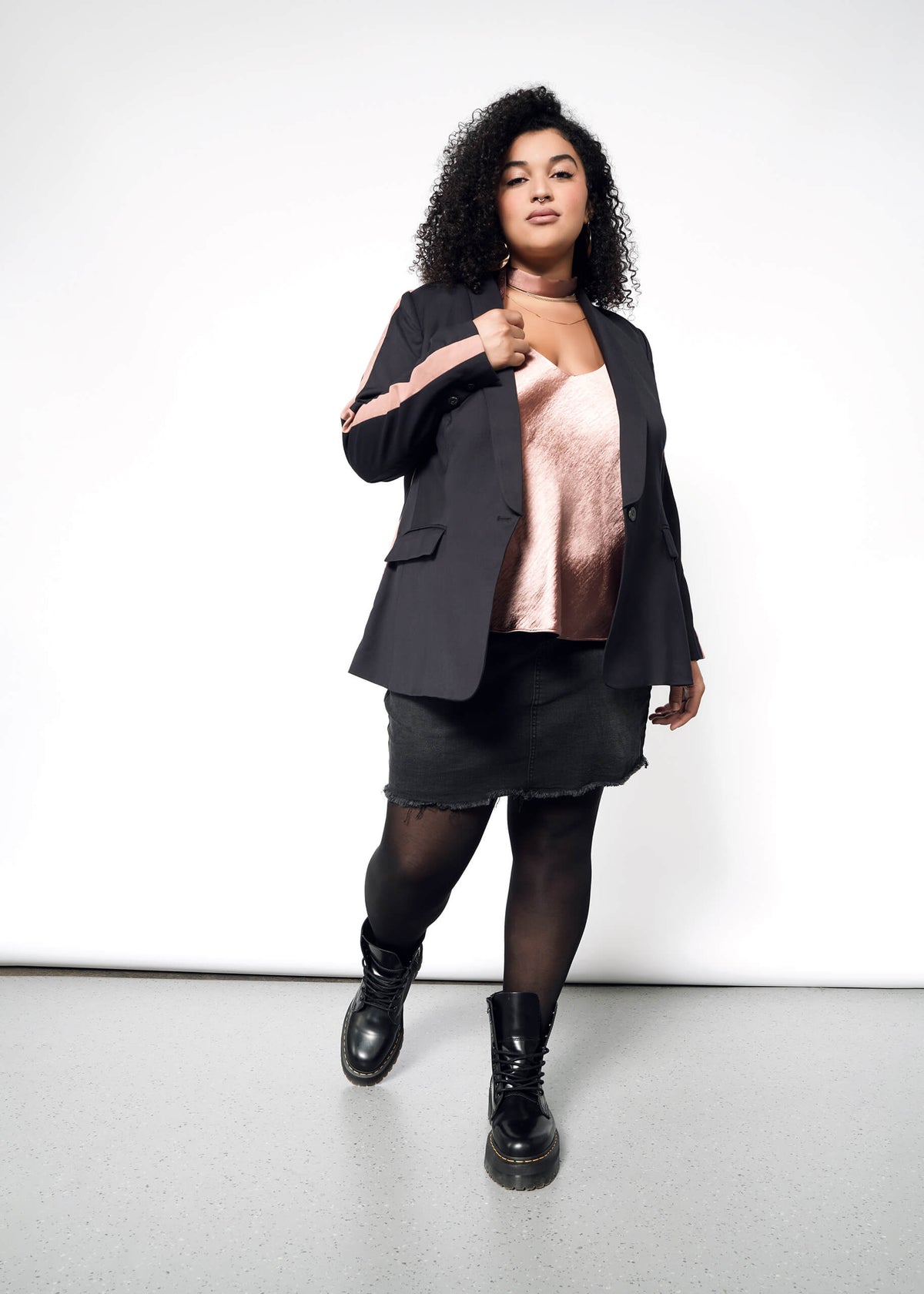 The Empower Colorblock Tux Blazer