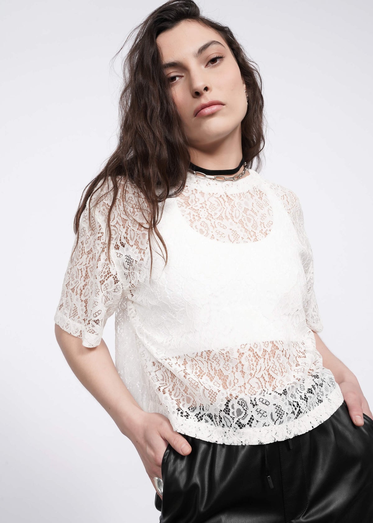 The Empower Lace Boxy Blouse