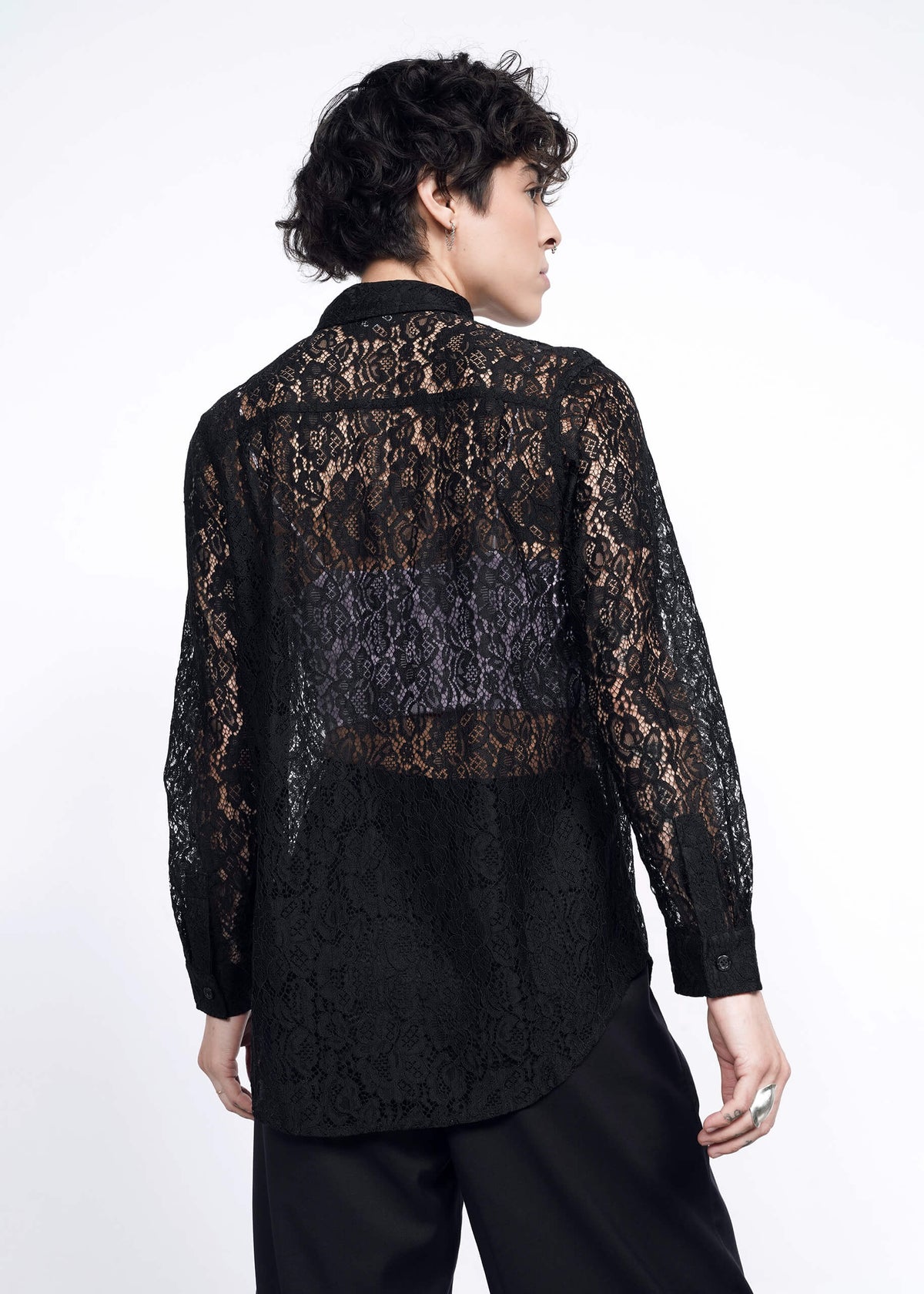 The Empower Lace Button Up