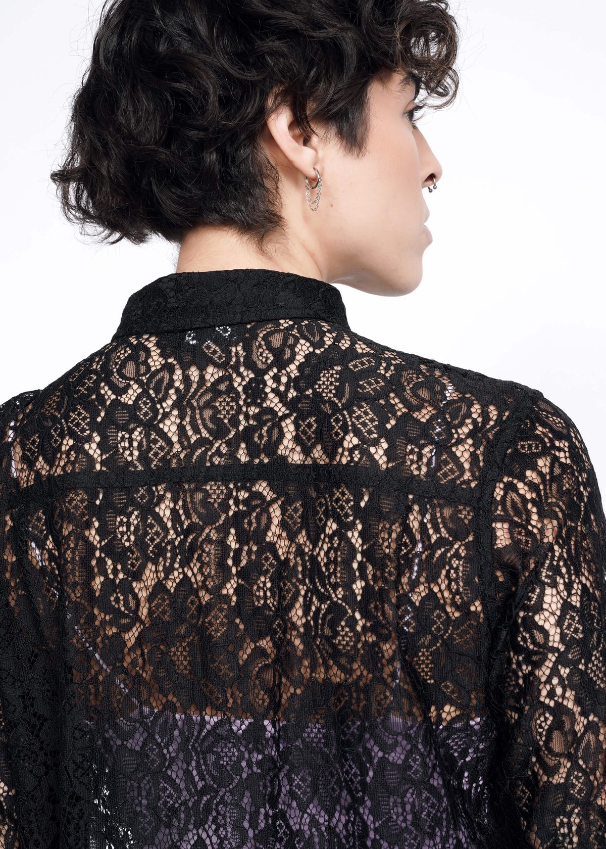 The Empower Lace Button Up