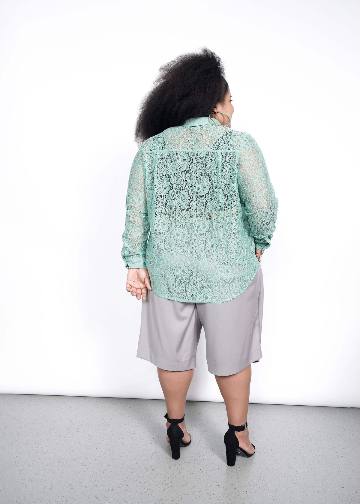 The Empower Lace Button Up