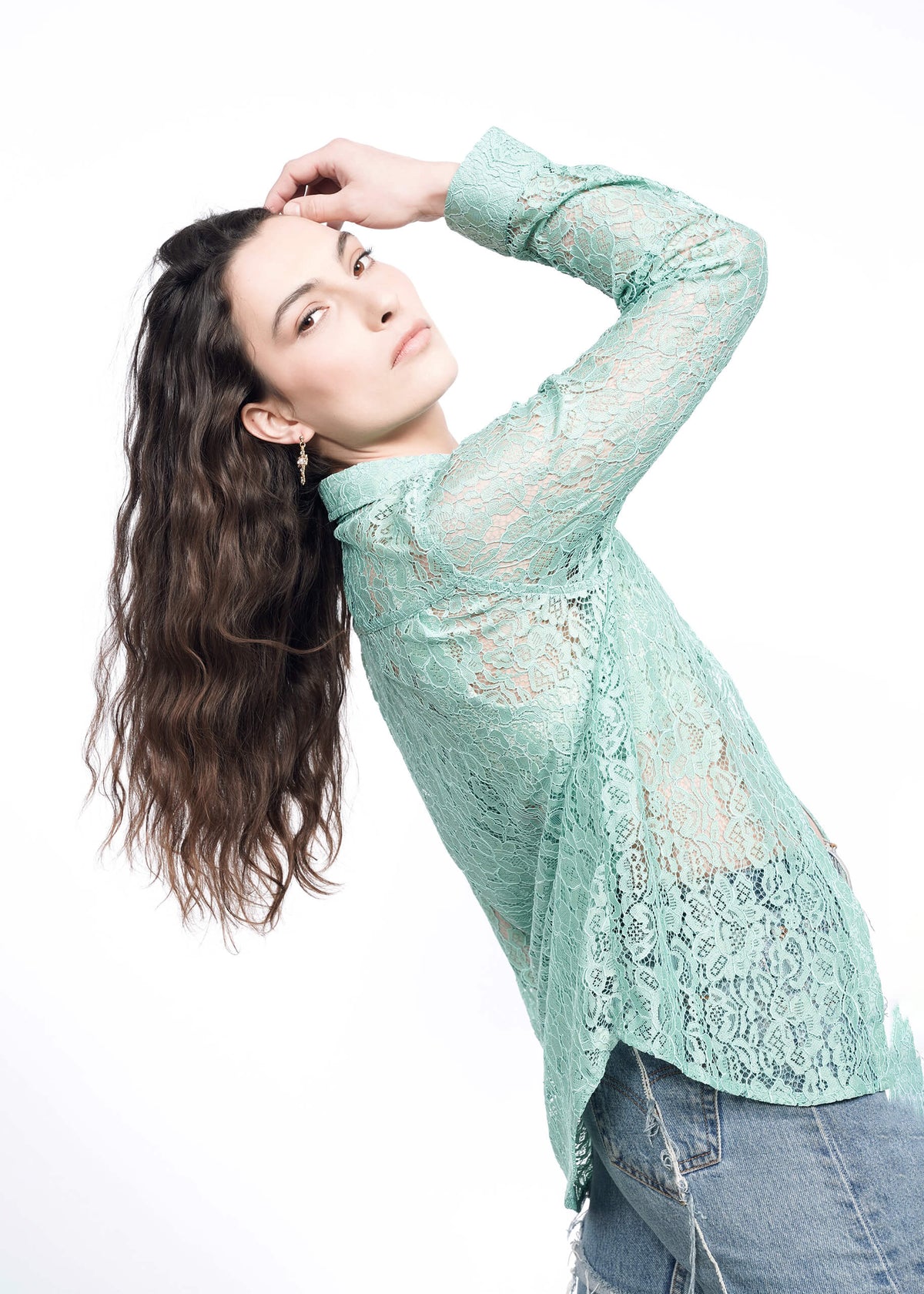 The Empower Lace Button Up