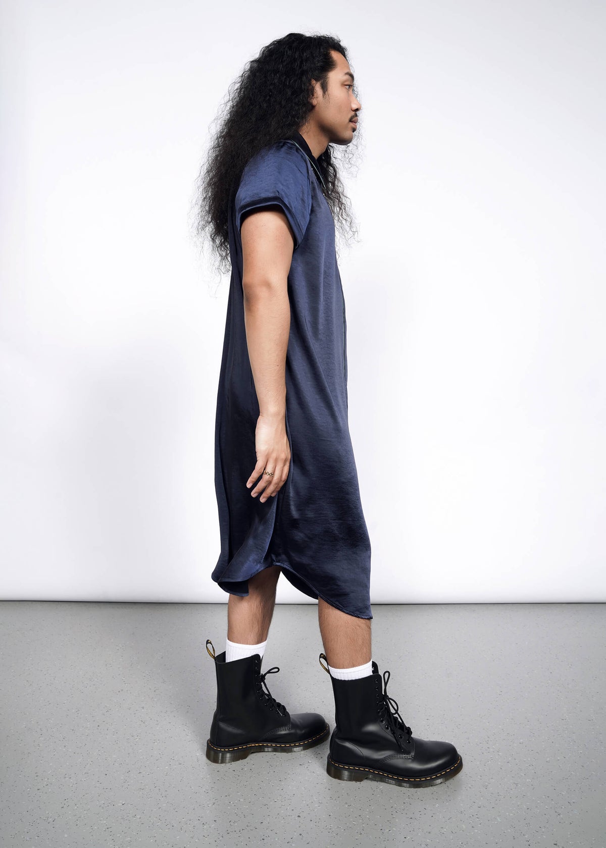 The Empower Satin Shirt Dress