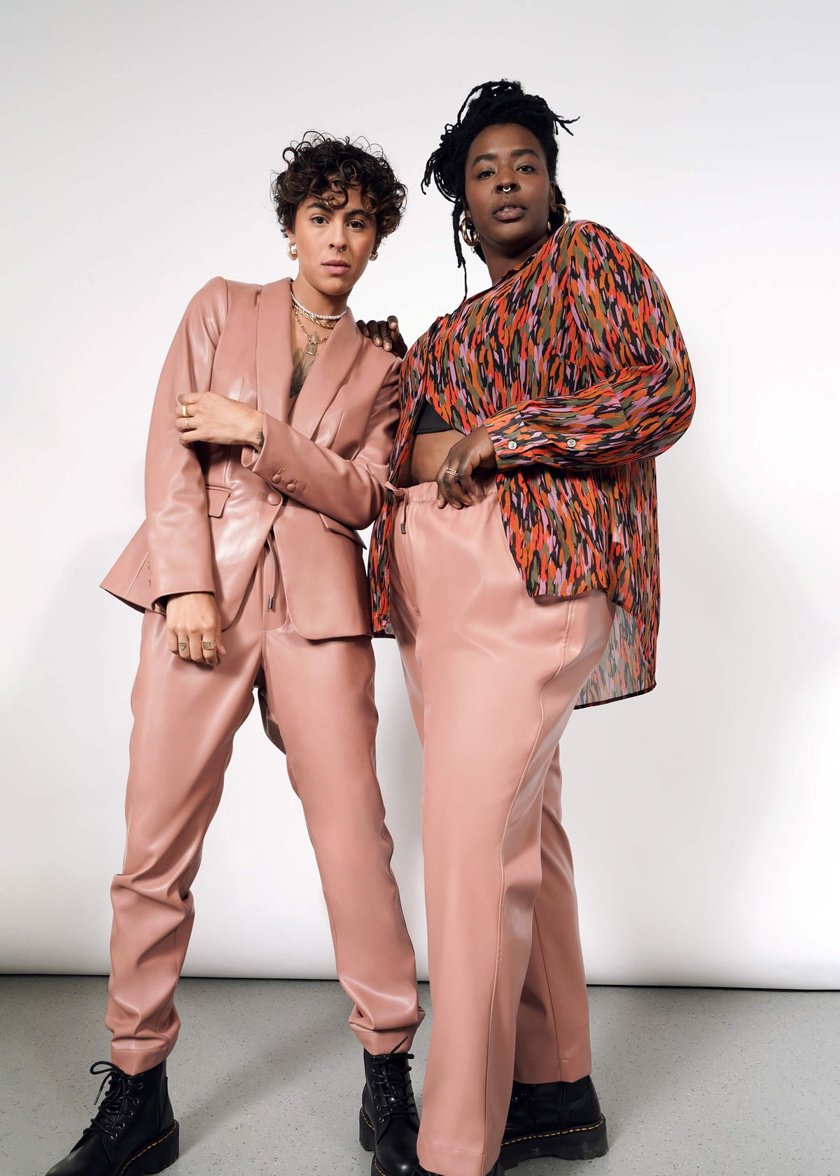 The Empower Vegan Leather Drawstring Pant