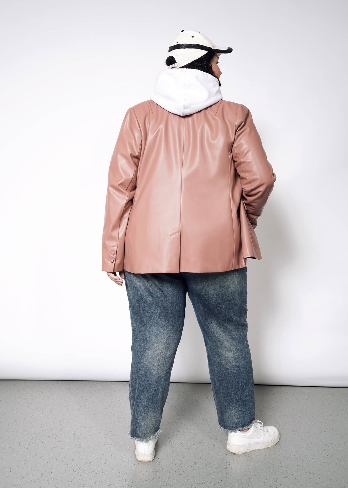 The Empower Vegan Leather Tux Blazer