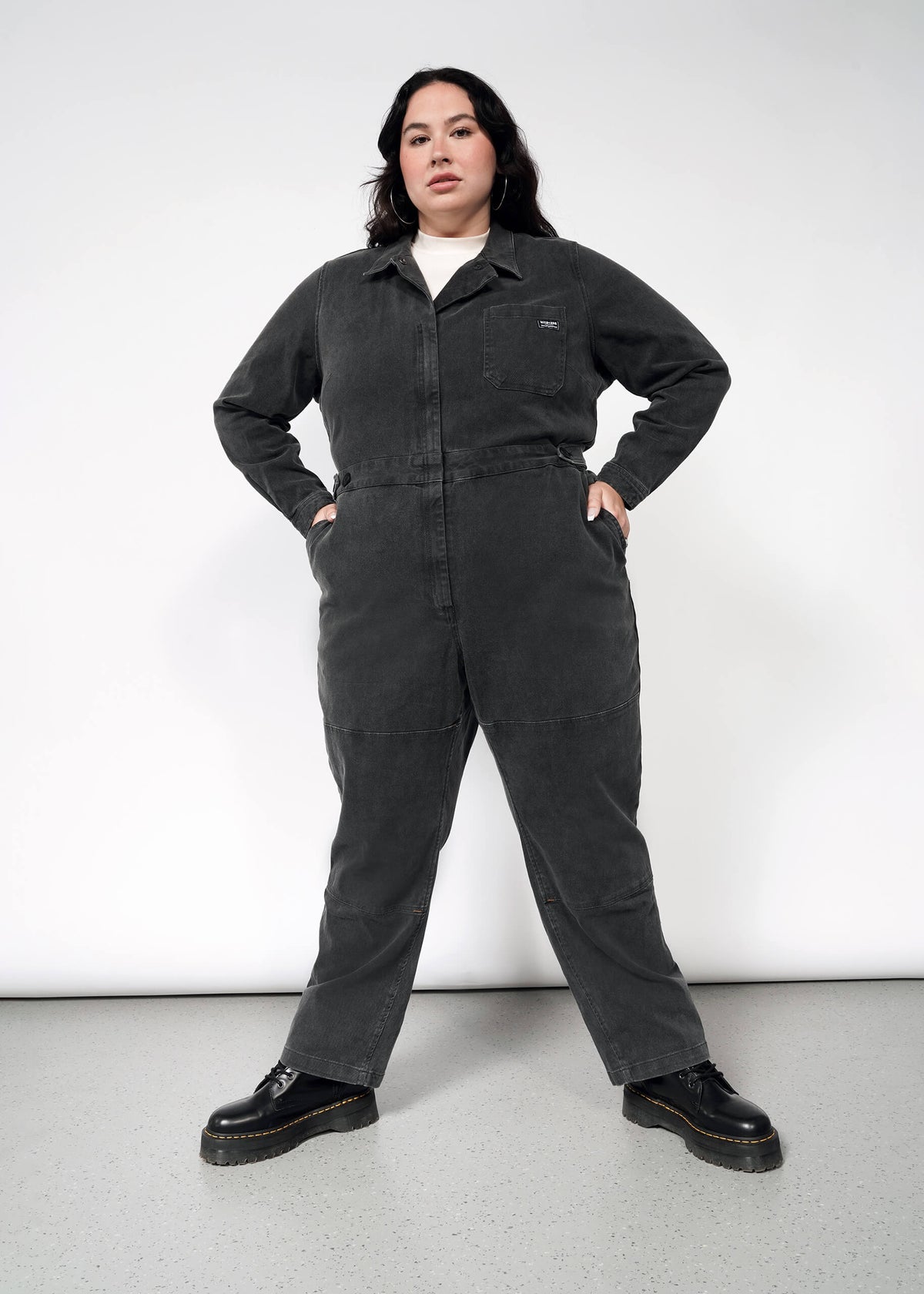 The Essential Denim Long Sleeve High Waisted Coverall