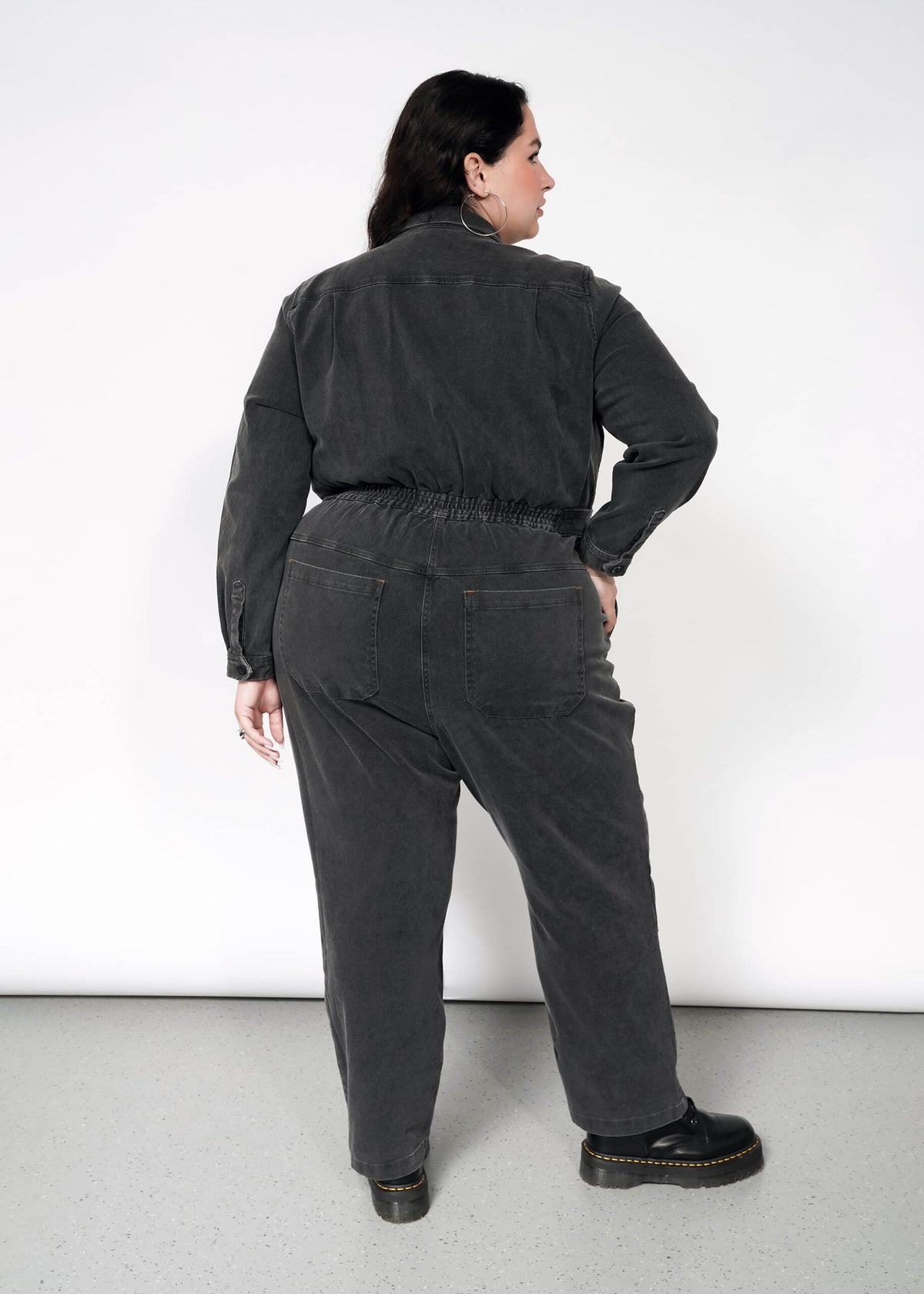 The Essential Denim Long Sleeve High Waisted Coverall