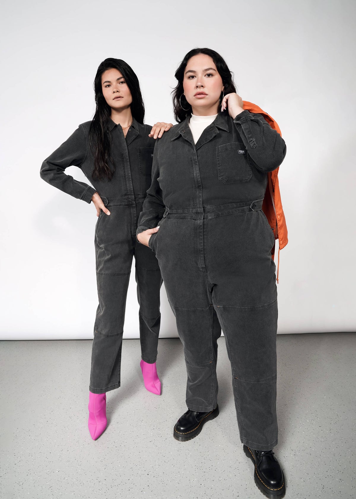 The Essential Denim Long Sleeve High Waisted Coverall