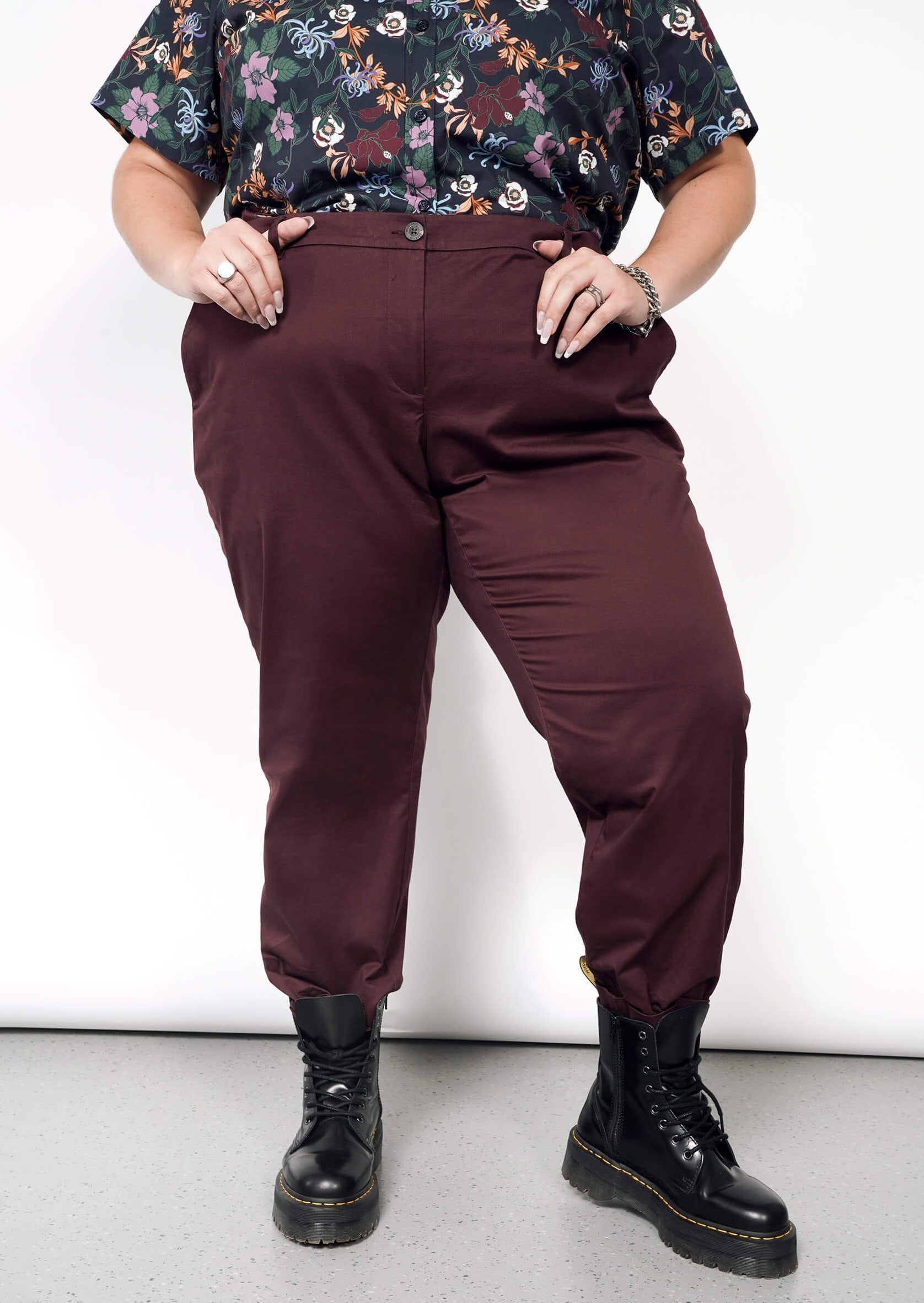 The Essential Trouser in Merlot