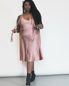 The Empower Satin Slip Dress